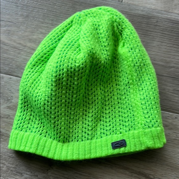Neon Green Beanie and Gloves Set - Picture 3 of 5